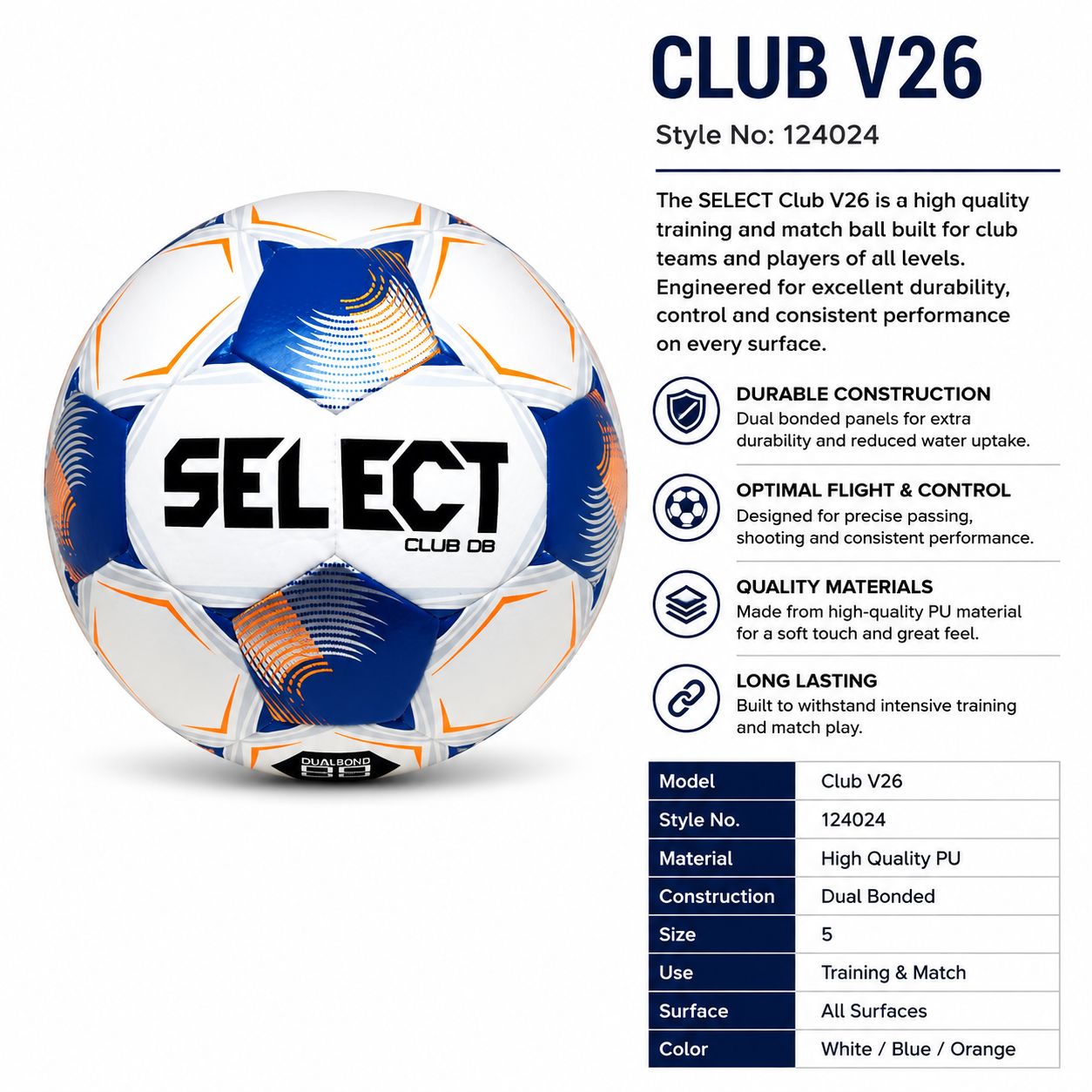 SELECT CLUB V26 Soccer Ball